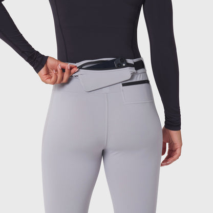 W059. Hybrid Belt-Pack Run Legging - Slate Grey | ASRV