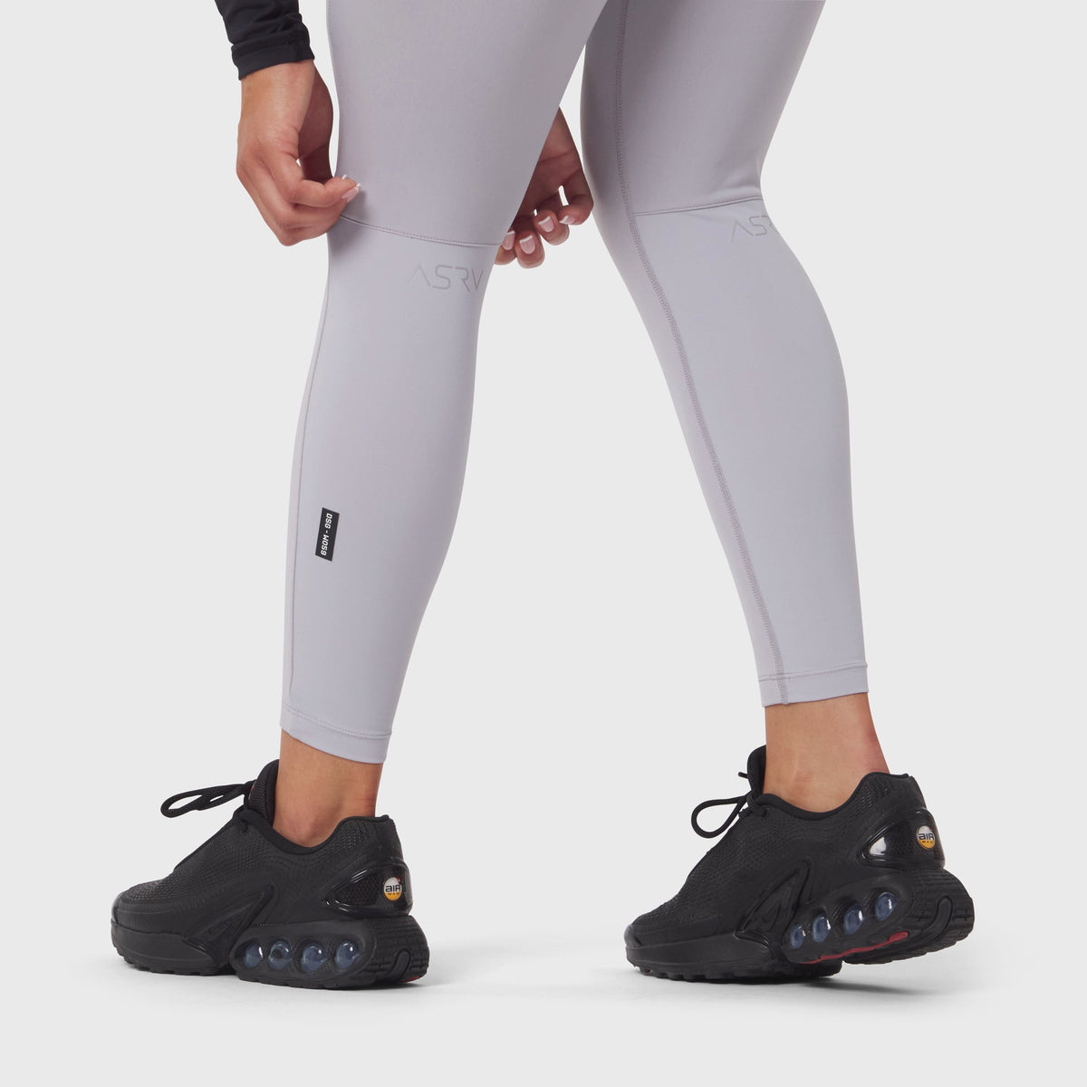W059. Hybrid Belt-Pack Run Legging - Slate Grey | ASRV