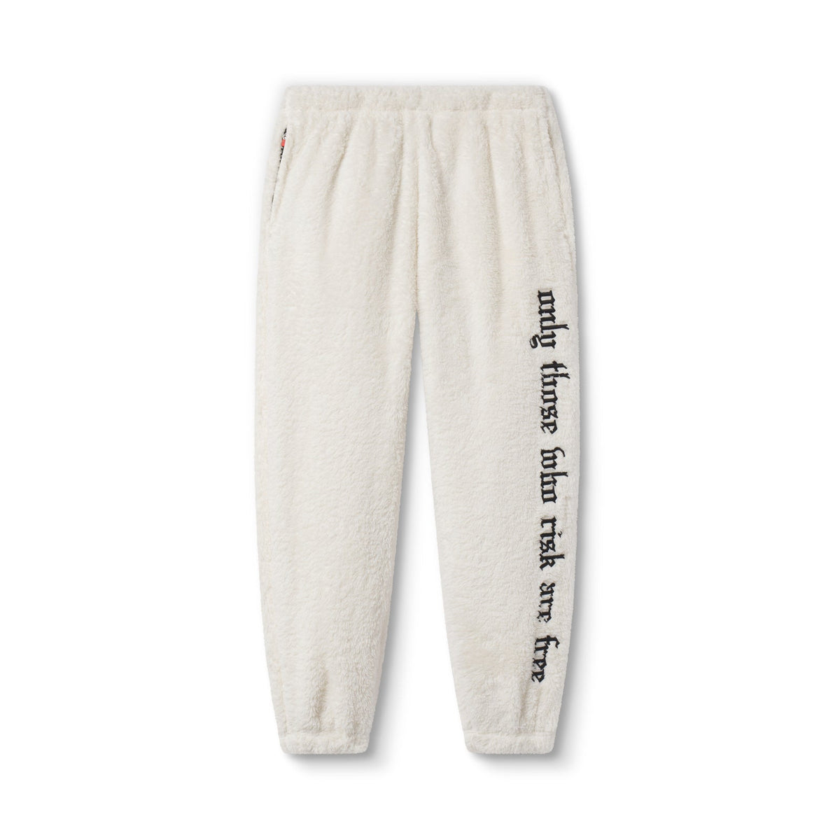 1008. Womens Sherpa Recovery Sweats - Ivory Cream/Black | ASRV