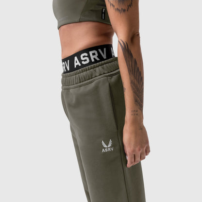 W034. Sorona® Terry Straight Leg Sweats - Olive | ASRV