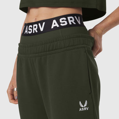 W034. Sorona® Terry Straight Leg Sweats - Olive | ASRV