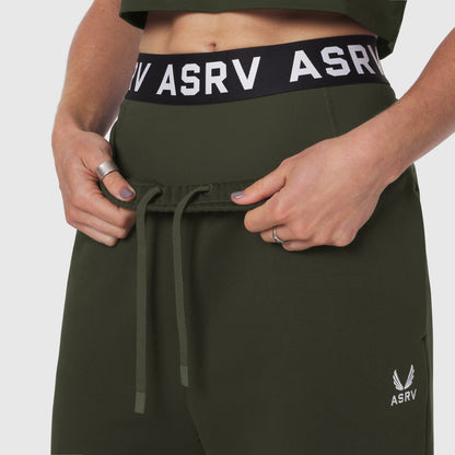 W034. Sorona® Terry Straight Leg Sweats - Olive | ASRV