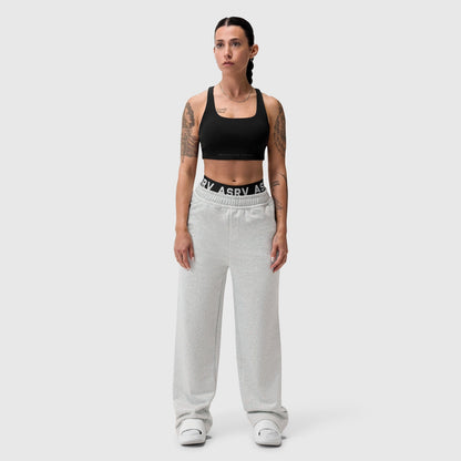 W034. Sorona® Terry Straight Leg Sweats - Heather Grey | ASRV