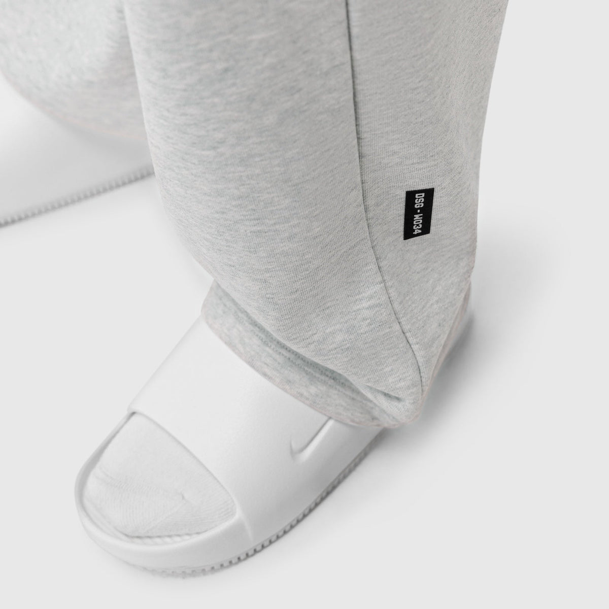 W034. Sorona® Terry Straight Leg Sweats - Heather Grey | ASRV
