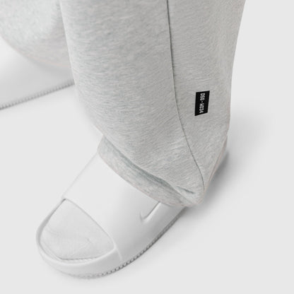 W034. Sorona® Terry Straight Leg Sweats - Heather Grey | ASRV