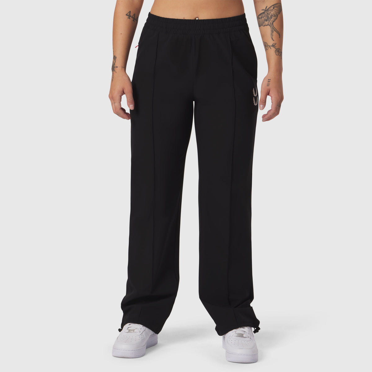 W036. Ripstop Relaxed Track Pant - Black | ASRV