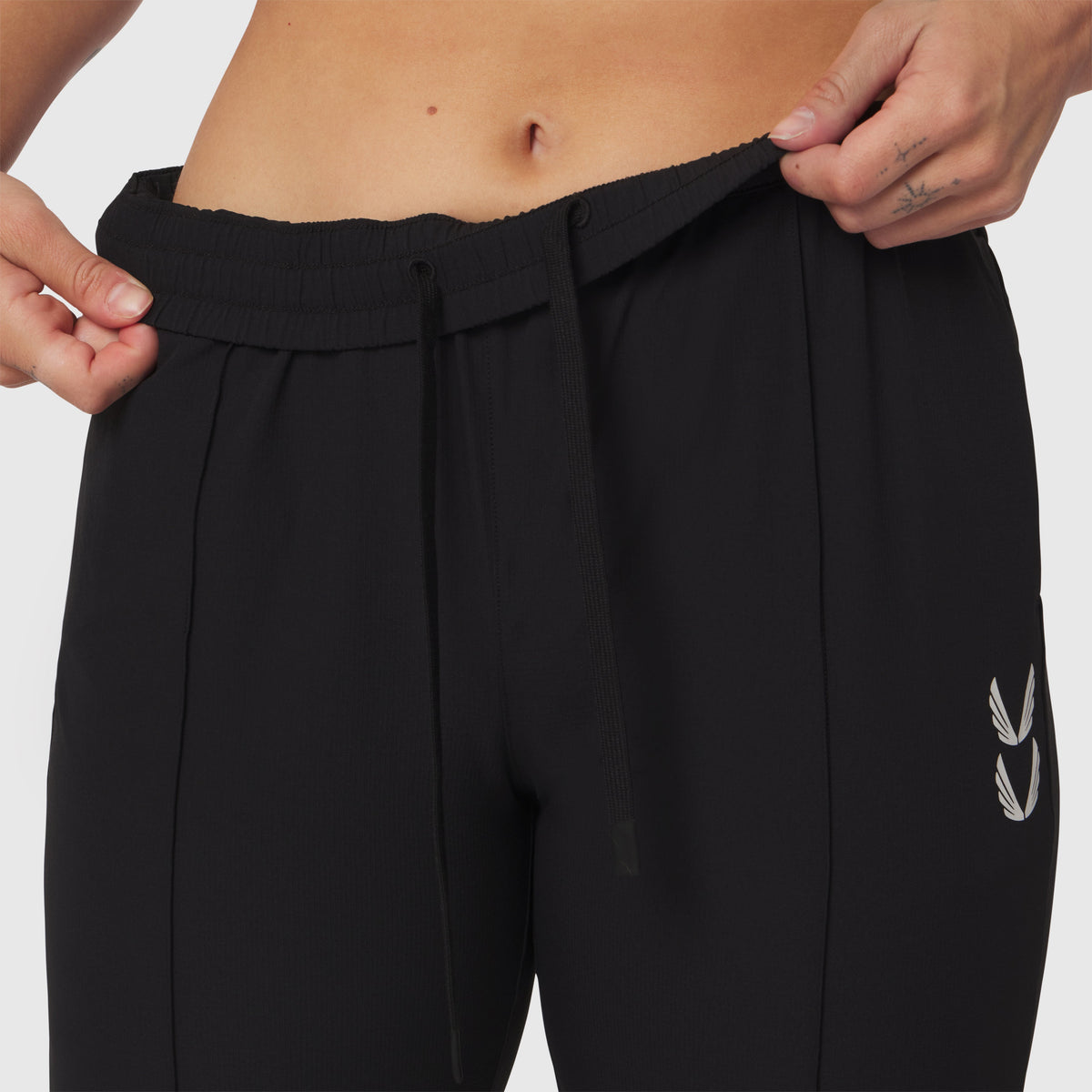 W036. Ripstop Relaxed Track Pant - Black | ASRV