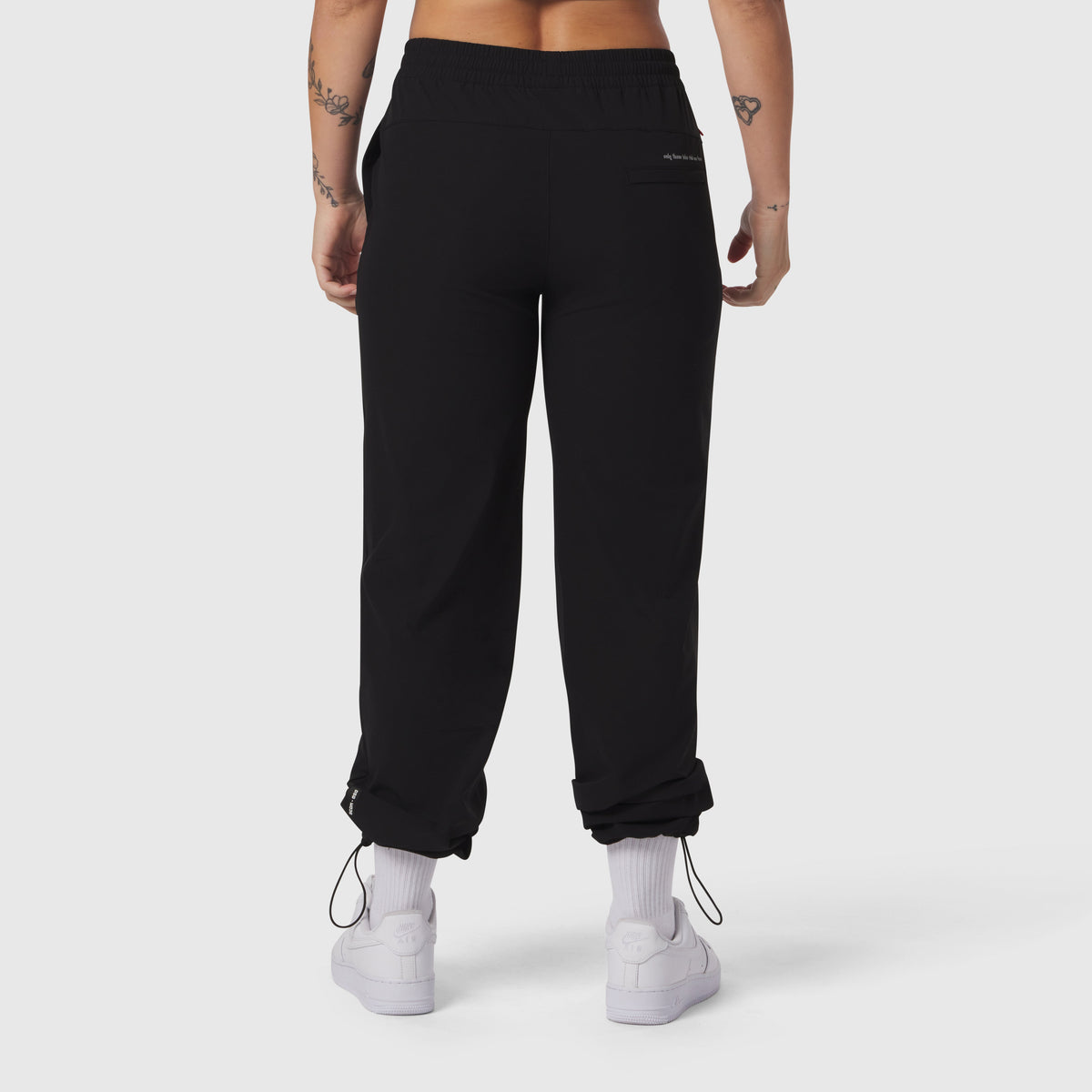 W036. Ripstop Relaxed Track Pant - Black | ASRV