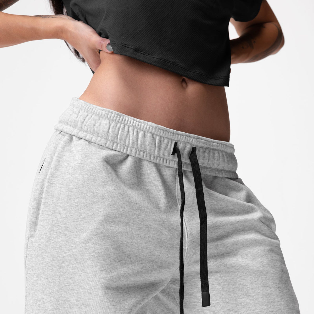 ASRV x Equinox Sorona® French-Terry Oversized Jogger - Heather Grey | ASRV