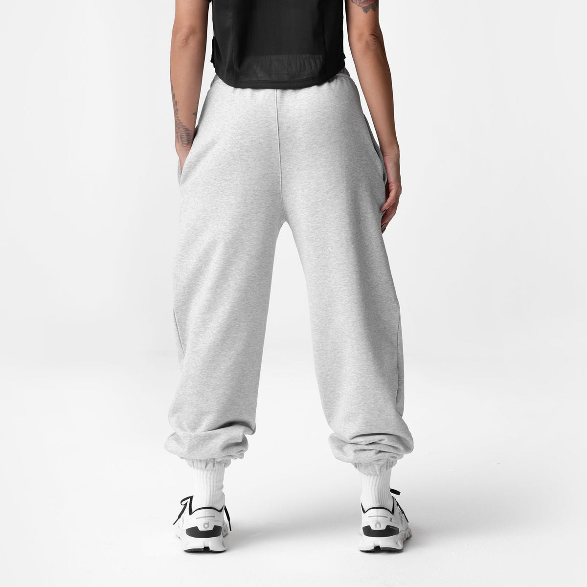 ASRV x Equinox Sorona® French-Terry Oversized Jogger - Heather Grey | ASRV