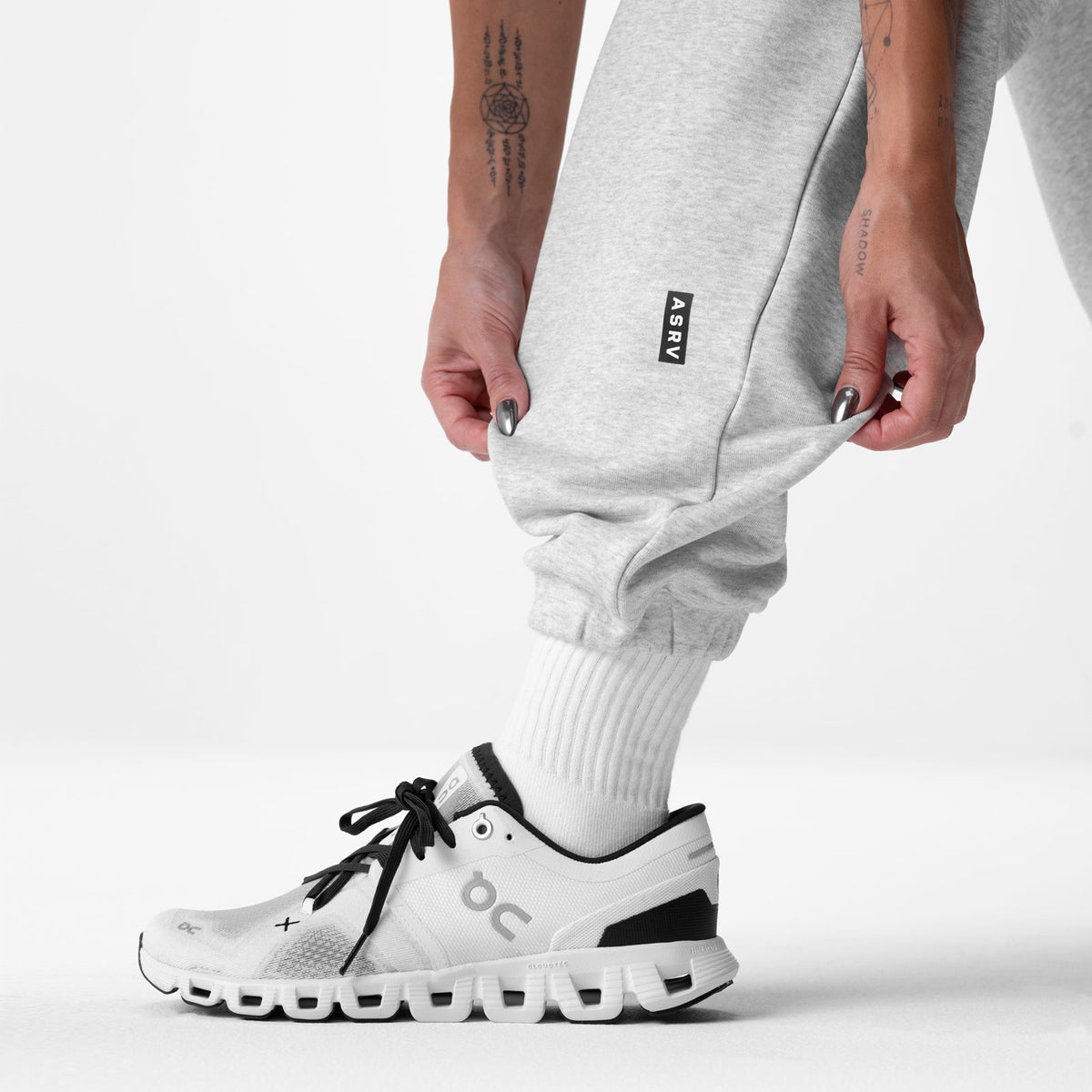 ASRV x Equinox Sorona® French-Terry Oversized Jogger - Heather Grey | ASRV