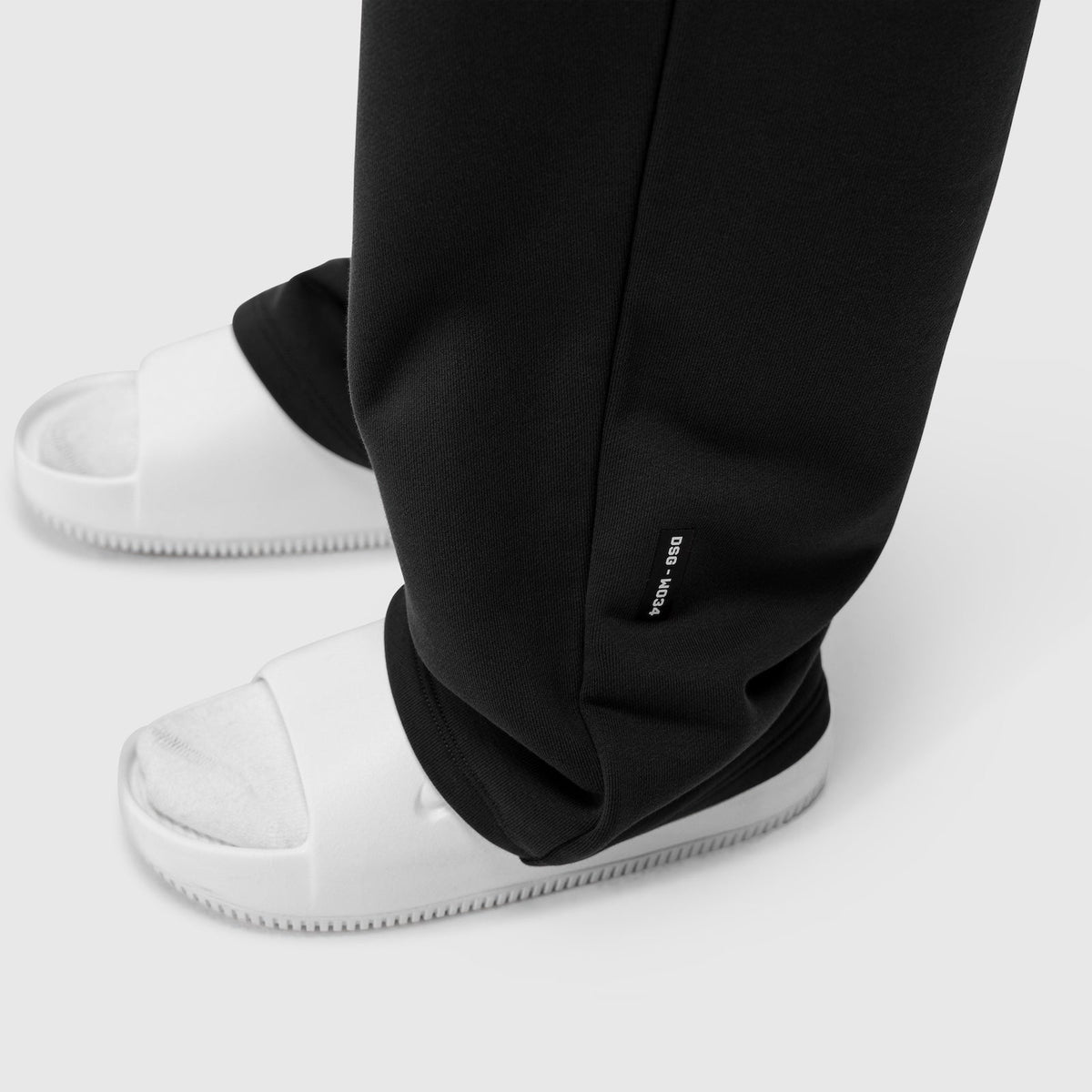 W034. Sorona® Terry Straight Leg Sweats - Black | ASRV