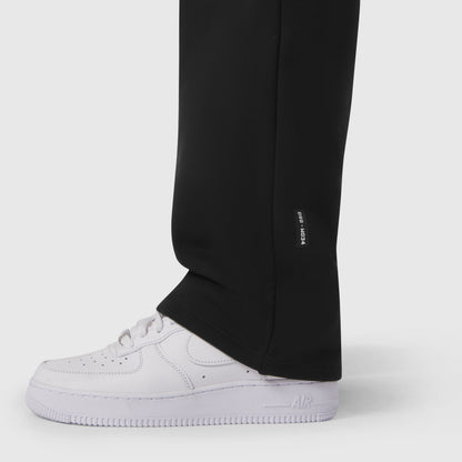 W034. Sorona® Terry Straight Leg Sweats - Black | ASRV