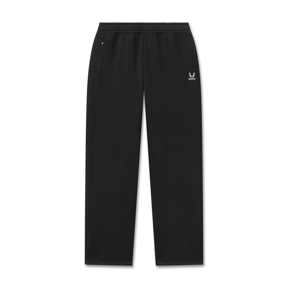 W034. Sorona® Terry Straight Leg Sweats - Black | ASRV