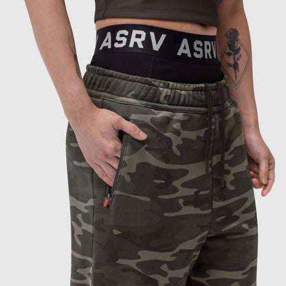 W034. Sorona® Terry Straight Leg Sweats - Dark Camo | ASRV