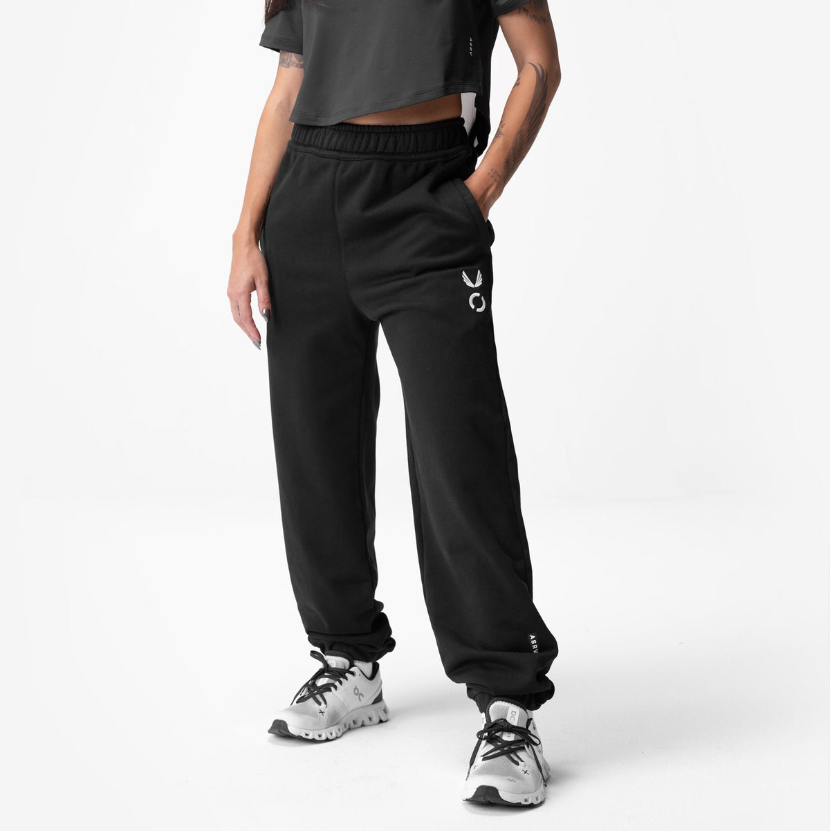 ASRV x Equinox Sorona® French-Terry Oversized Jogger - Black | ASRV