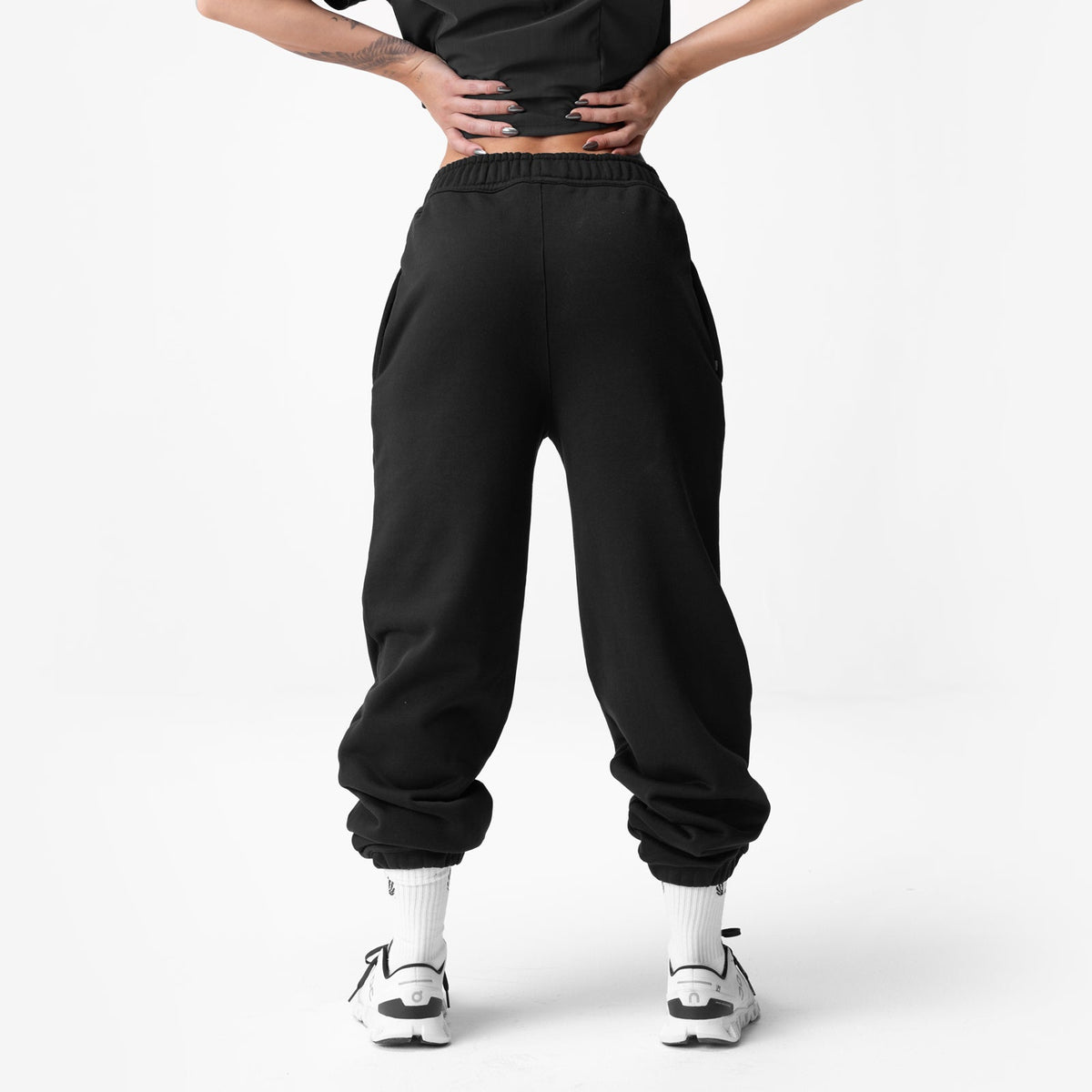 ASRV x Equinox Sorona® French-Terry Oversized Jogger - Black | ASRV