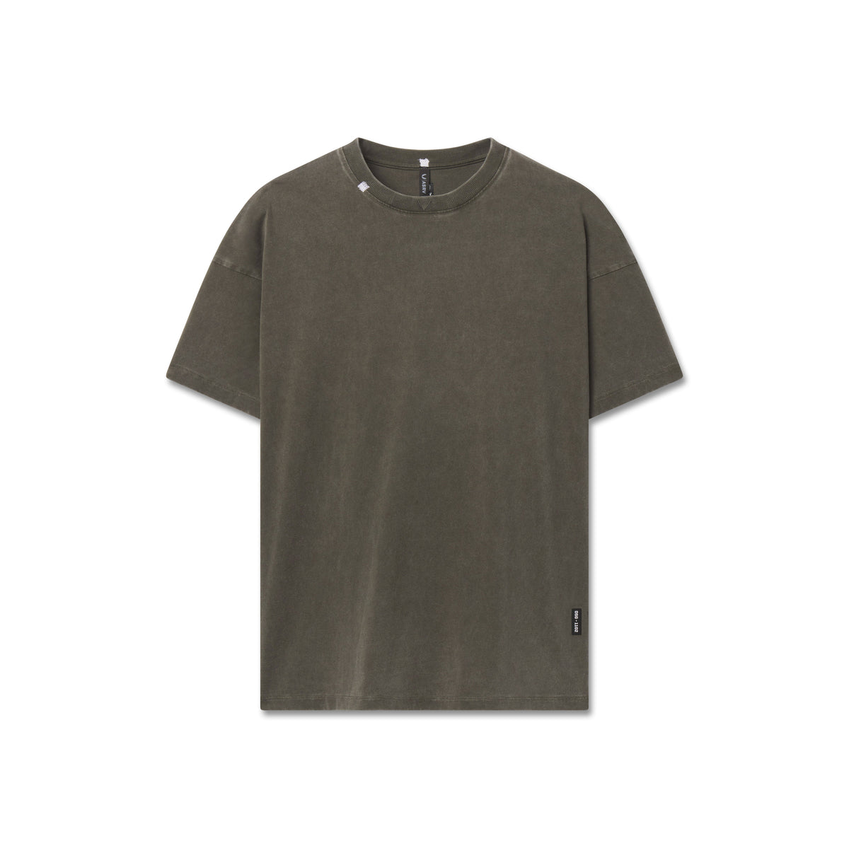 1102. Distressed Relaxed Tee - Olive | ASRV