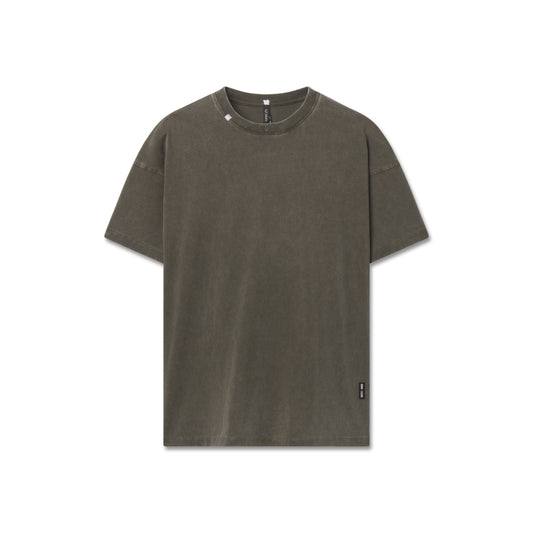 1102. Distressed Relaxed Tee - Olive | ASRV