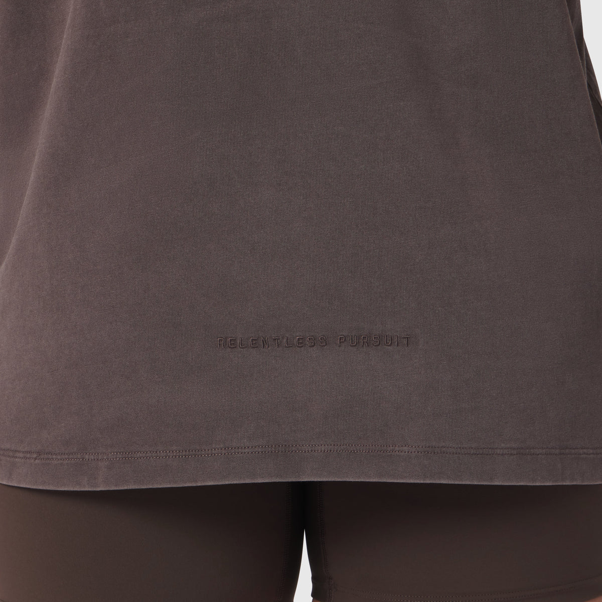 1102. Distressed Relaxed Tee - Dark Earth | ASRV
