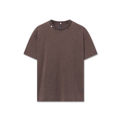 1102. Distressed Relaxed Tee - Dark Earth | ASRV