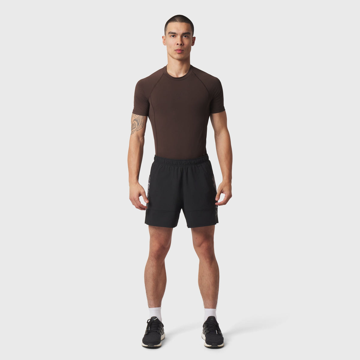 1164. LYCRA® ADAPTIV Baselayer Shortsleeve - Dark Earth | ASRV