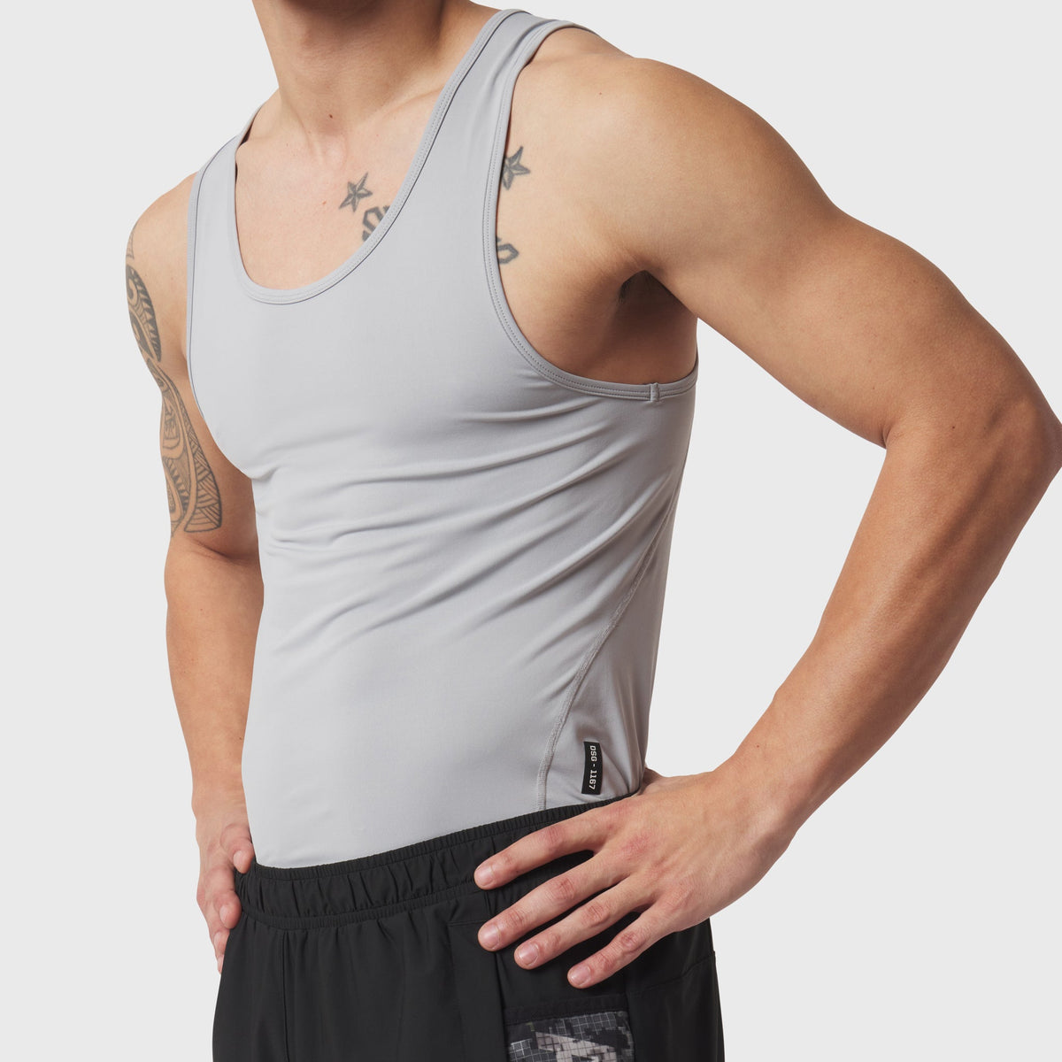 1167. LYCRA® ADAPTIV Baselayer Tank - Slate Grey | ASRV