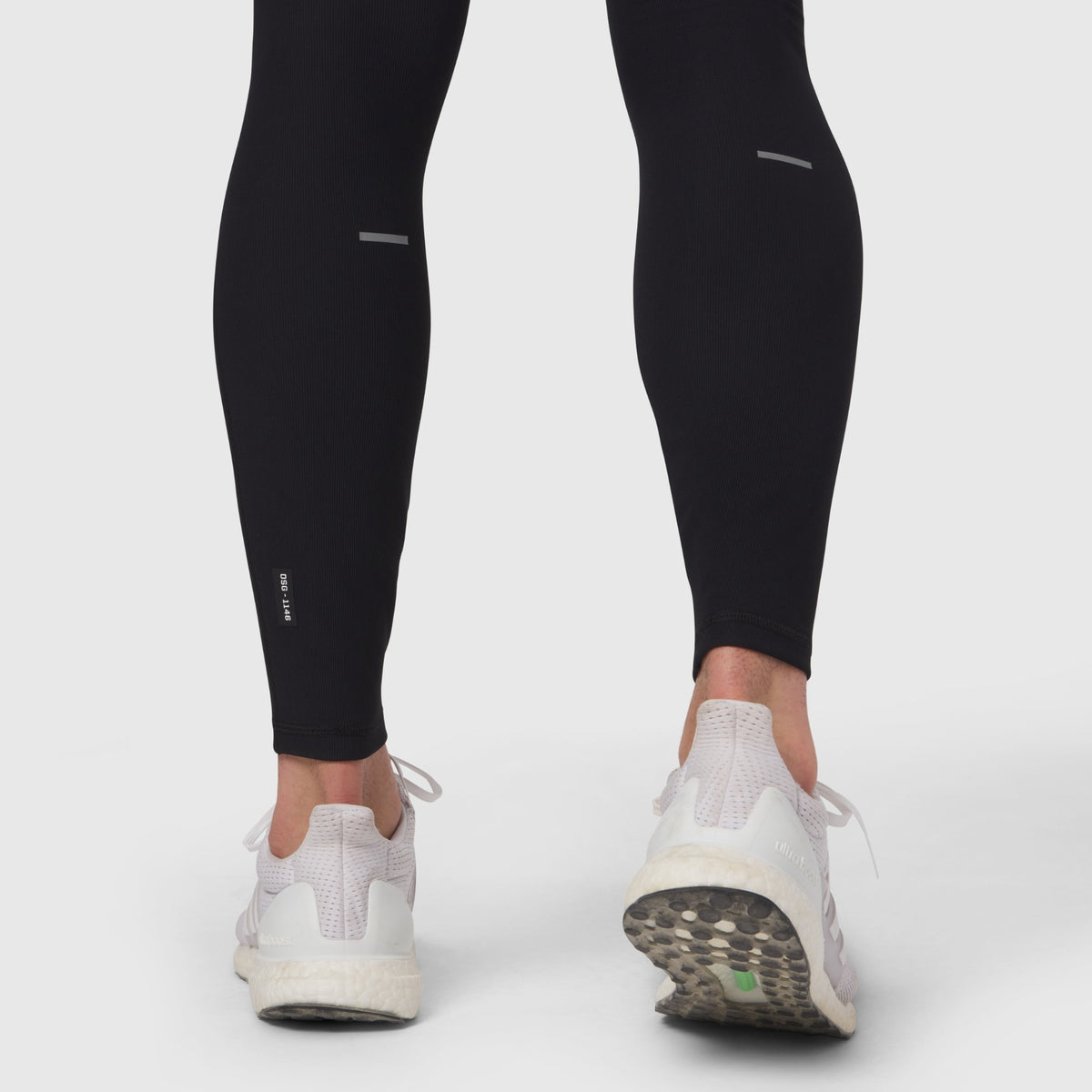 1146. Lycra® Ribbed Running Tight - Black | ASRV