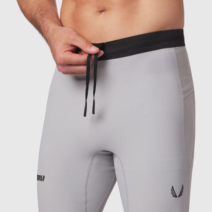 1146. Lycra® Ribbed Running Tight - Slate Grey | ASRV