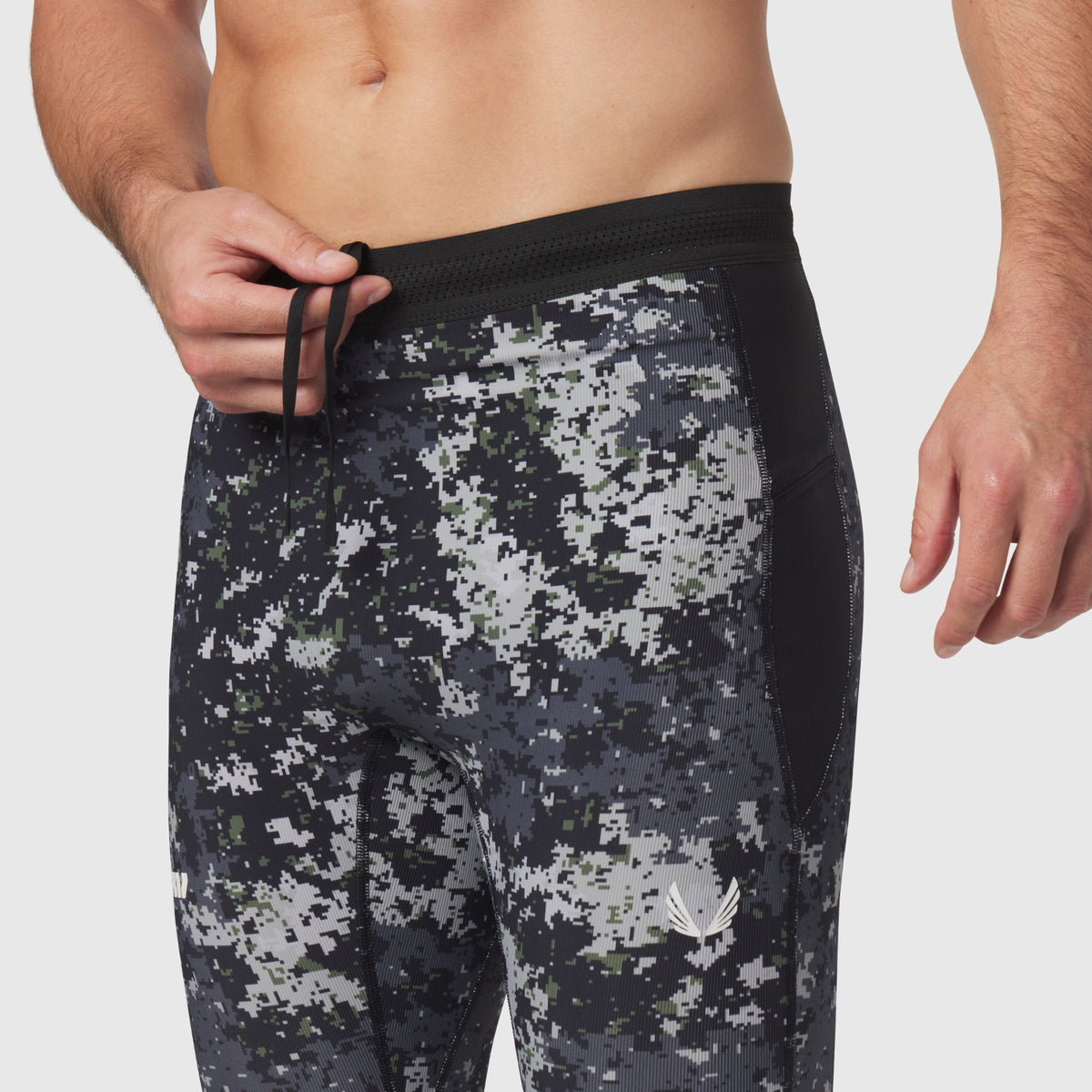 1146. Lycra® Ribbed Running Tight - Pixel Camo | ASRV