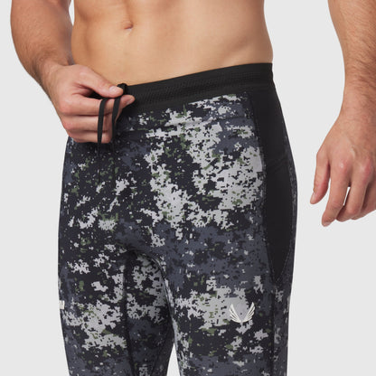 1146. Lycra® Ribbed Running Tight - Pixel Camo | ASRV