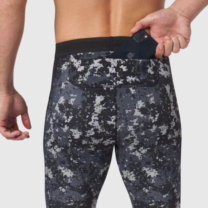 1146. Lycra® Ribbed Running Tight - Pixel Camo | ASRV