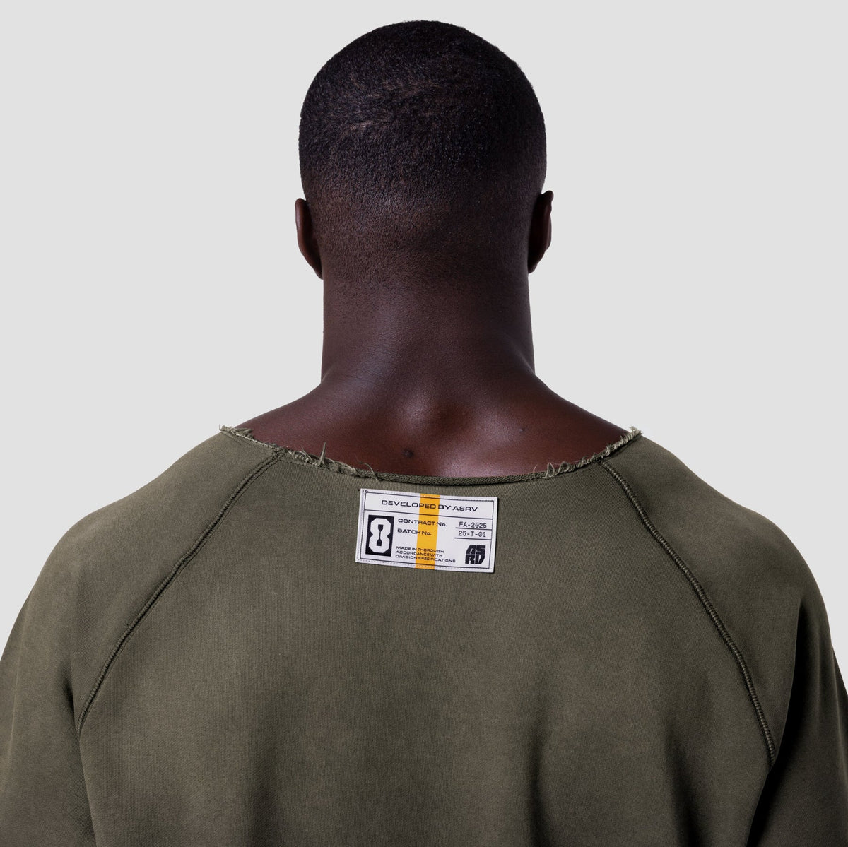 1114. Vintage Raw Hem Pump Cover - Olive Sun Fade | ASRV