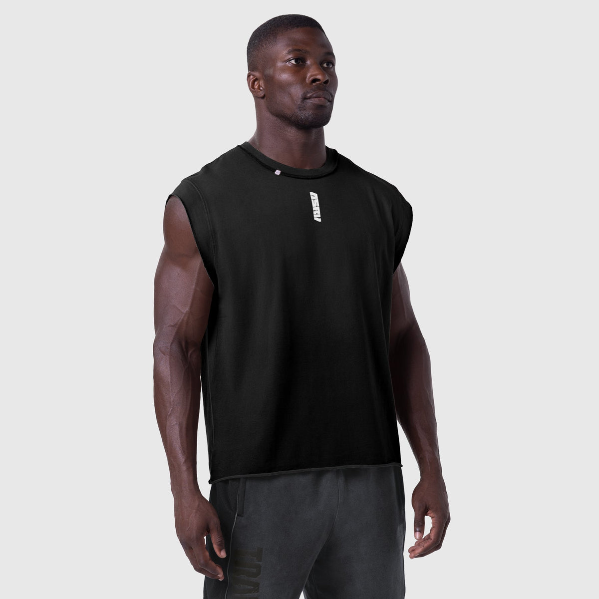 1115. Tech Essential™ Cap Shoulder Cutoff - Black | ASRV