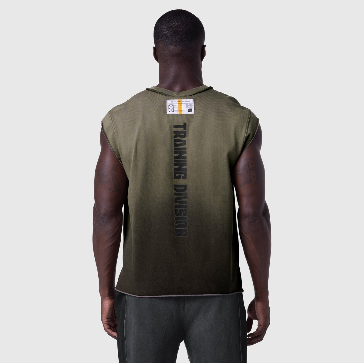 1115. Tech Essential™ Cap Shoulder Cutoff - Olive Sun Fade | ASRV