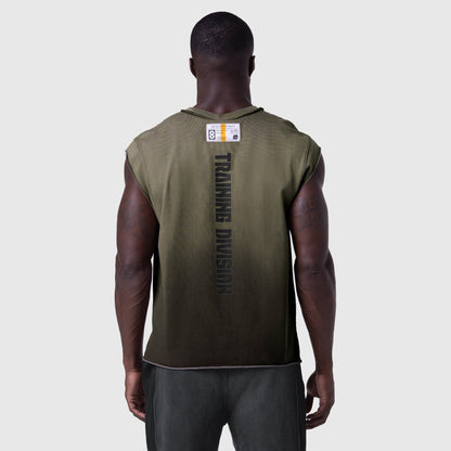 1115. Tech Essential™ Cap Shoulder Cutoff - Olive Sun Fade | ASRV