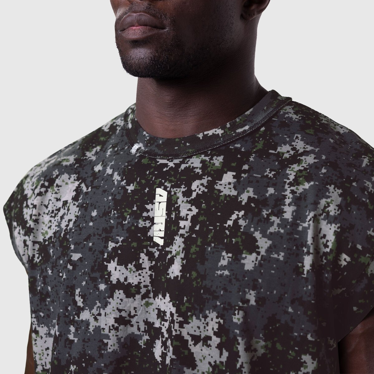 1115. Tech Essential™ Cap Shoulder Cutoff - Pixel Camo | ASRV