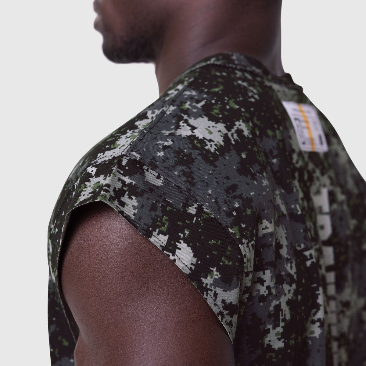 1115. Tech Essential™ Cap Shoulder Cutoff - Pixel Camo | ASRV