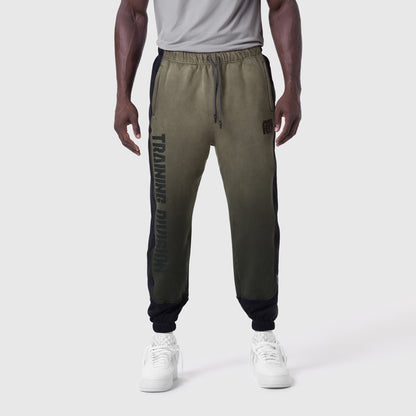 1120. Tech-Terry™ Mesh Panel Sweats - Olive "Blade TD" | ASRV