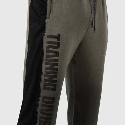1120. Tech-Terry™ Mesh Panel Sweats - Olive "Blade TD" | ASRV