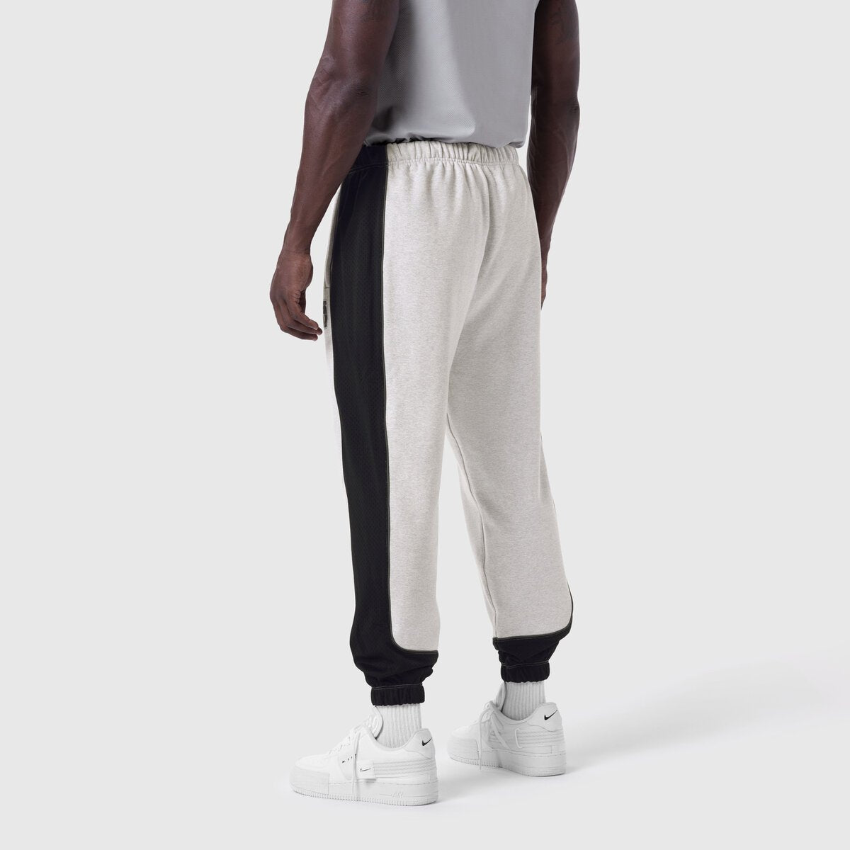 1120. Tech-Terry™ Mesh Panel Sweats - Heather Grey "Blade TD" | ASRV