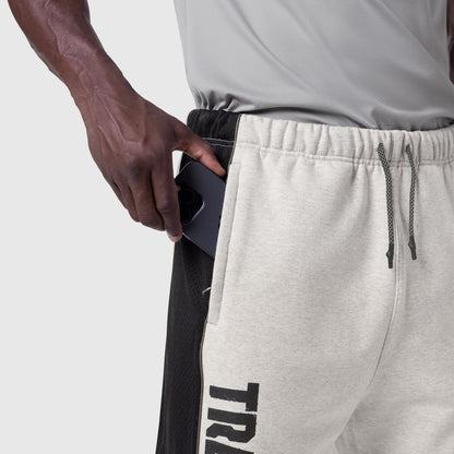 1120. Tech-Terry™ Mesh Panel Sweats - Heather Grey "Blade TD" | ASRV