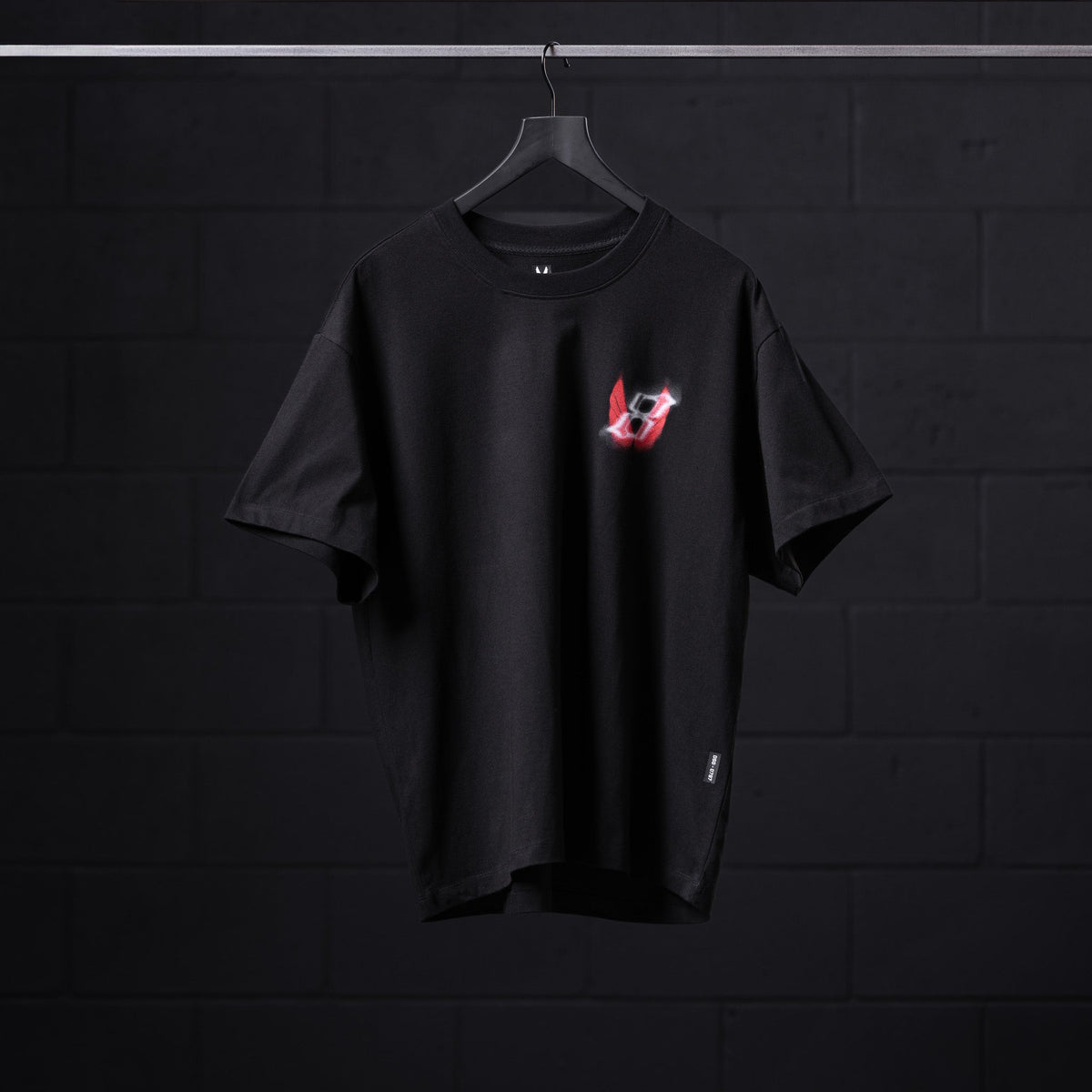 0797. Tech Essential™ Relaxed Tee - Black "Infinite Mindset" | ASRV