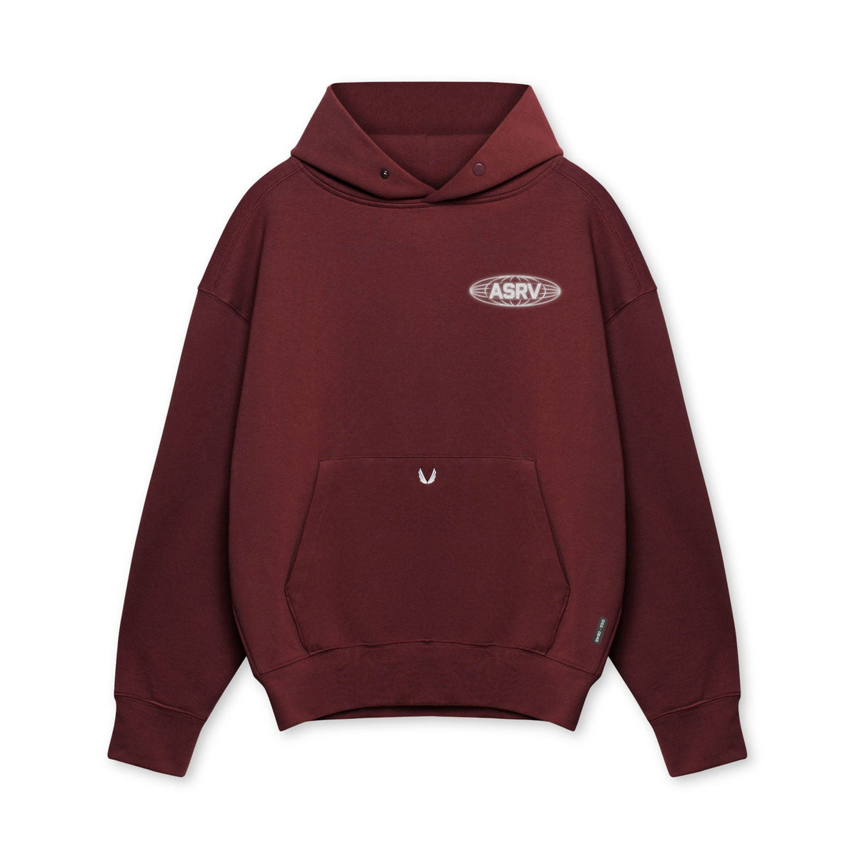 0648. Tech-Terry™ Hoodie - Crimson "Global" | ASRV