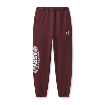 0655. Tech-Terry™ Oversized Sweats - Crimson "Global" | ASRV