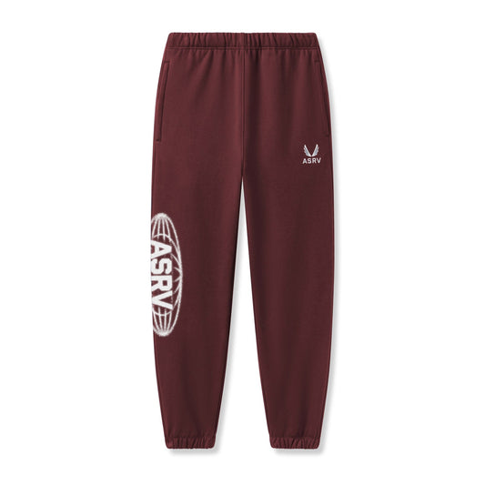 0655. Tech-Terry™ Oversized Sweats - Crimson "Global" | ASRV