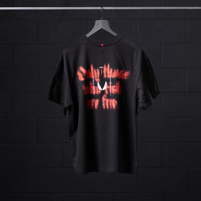 0797. Tech Essential™ Relaxed Tee - Black "Target Acquired" | ASRV