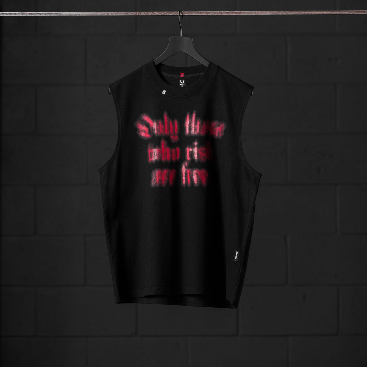 0807. Tech Essential™ Relaxed Cutoff - Black "Blast Radius" | ASRV
