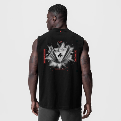 0807. Tech Essential™ Relaxed Cutoff - Black "Blast Radius" | ASRV