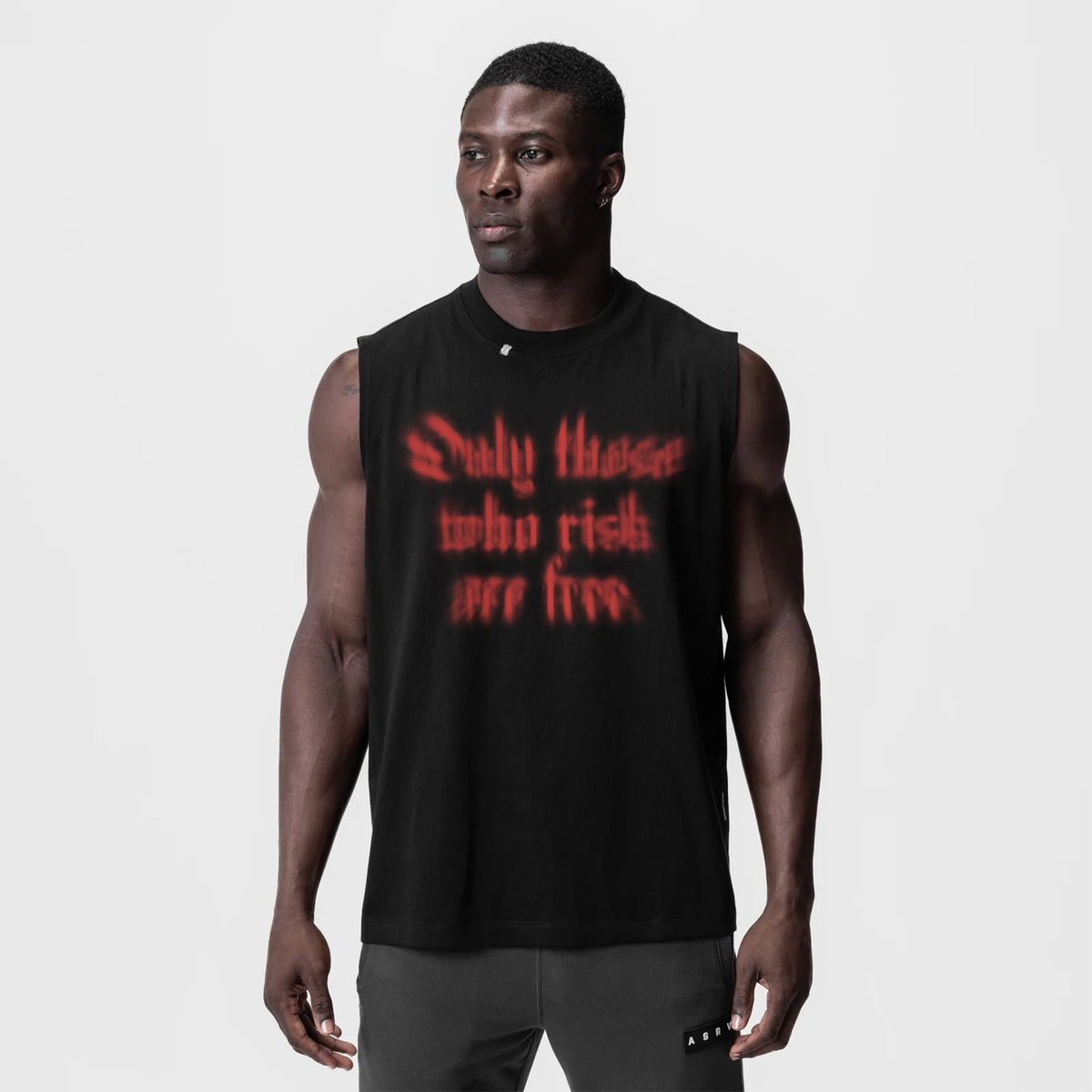 0807. Tech Essential™ Relaxed Cutoff - Black "Blast Radius" | ASRV